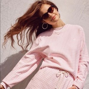 Champion X HVN Pink Gingham Sweatshirt